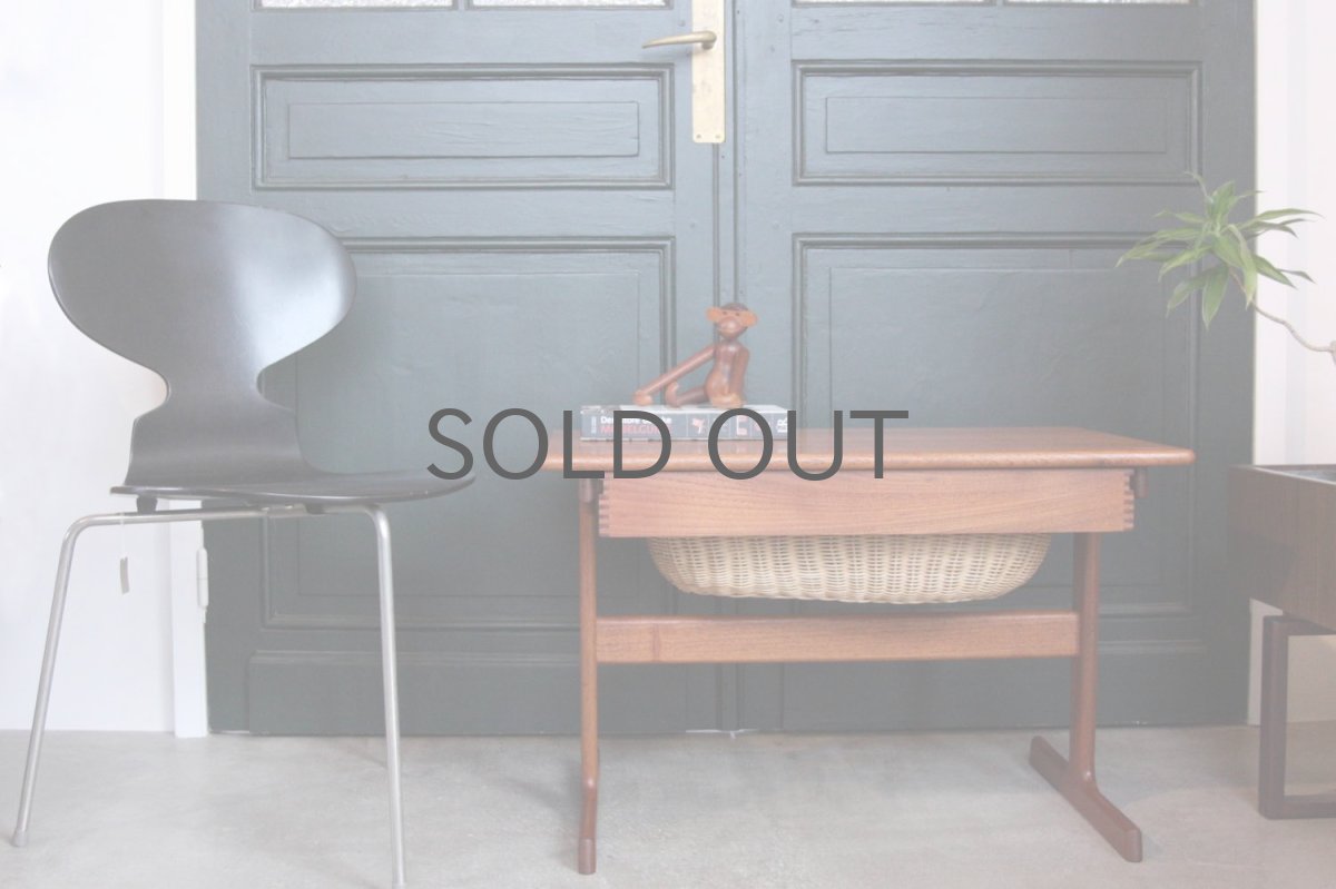 画像12: 北欧ビンテージ家具/Kai Kristiansen/カイクリスチャンセン/Vildbjerg Møbelfabrik社製/ソーイングテーブル (12)