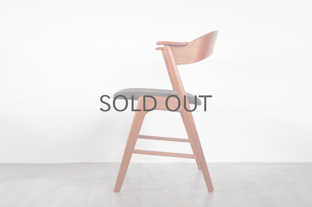 画像3: 北欧ビンテージ家具/デンマーク製/カイ・クリスチャンセン/ダイニングチェア/チーク×オーク (3)