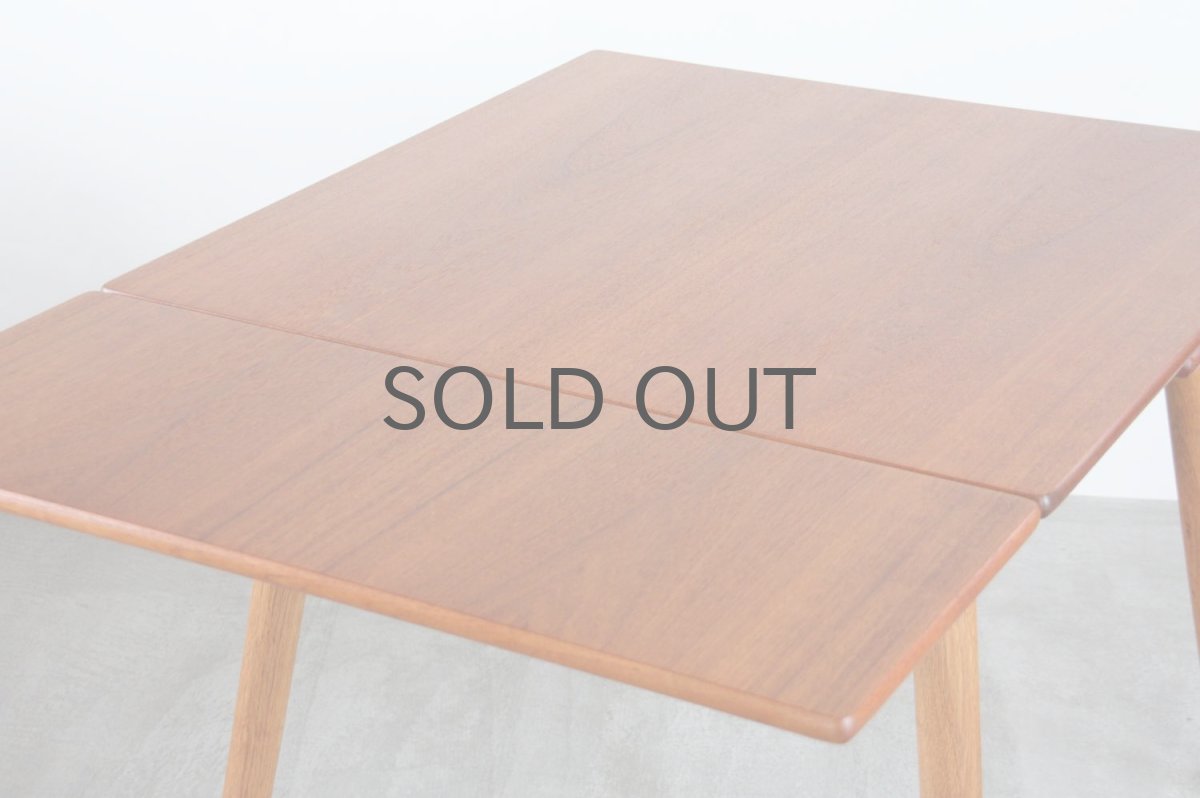 画像7: 北欧ビンテージ家具/デンマーク製 /ポール M ヴォルザー/ダイニングテーブル/チーク&オーク (7)