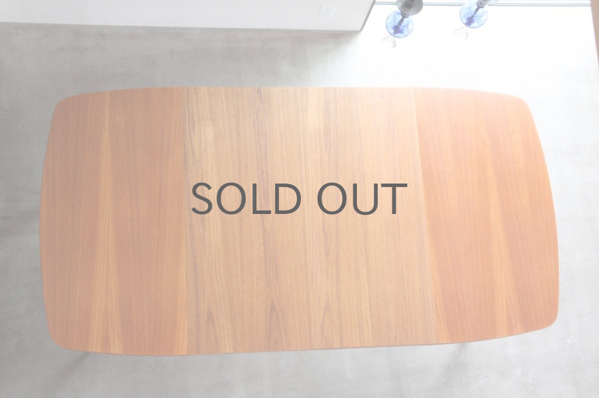 画像8: 北欧ビンテージ/スウェーデン製/ダイニングテーブル/正方形/エクステンション2枚付き/チーク (8)