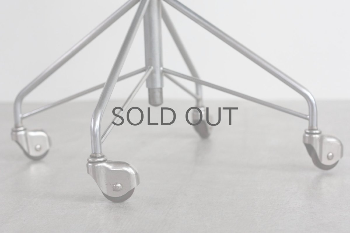 画像7: 北欧ビンテージ家具/Fritz Hansen/フリッツ・ハンセン/セブンチェア/アルネ・ヤコブセン/アーム付き/キャスター付き/革張り/ブラック　 (7)