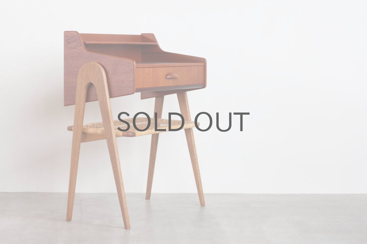 画像5: ビンテージ北欧家具/デンマーク製/ミニチェスト/チーク✕オーク (5)