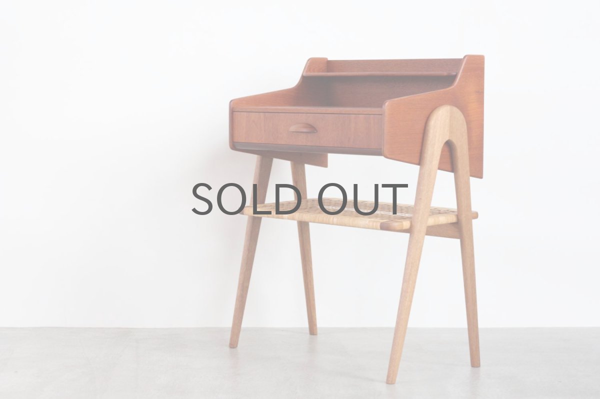 画像4: ビンテージ北欧家具/デンマーク製/ミニチェスト/チーク✕オーク (4)