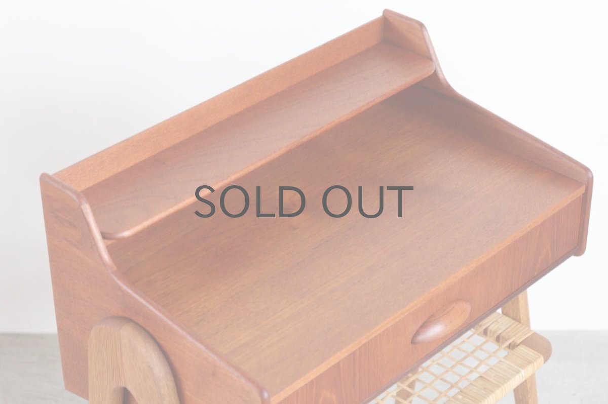 画像7: ビンテージ北欧家具/デンマーク製/ミニチェスト/チーク✕オーク (7)