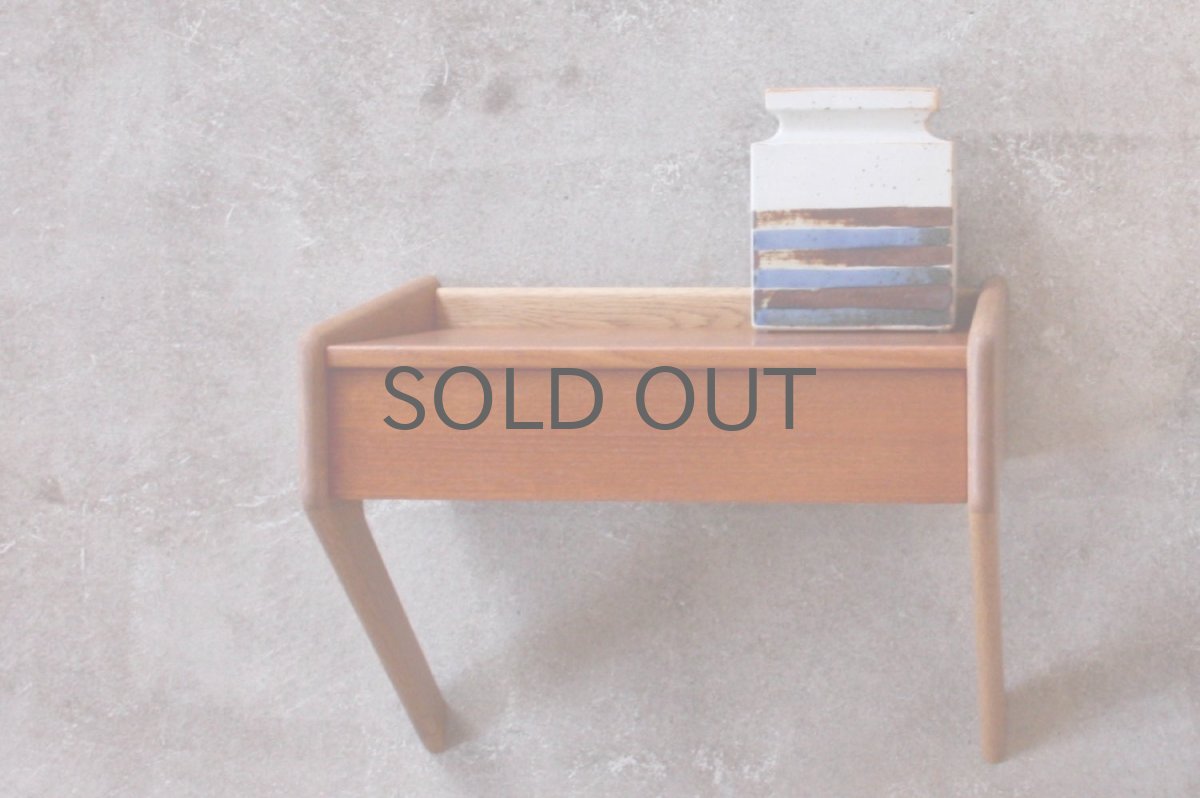 画像3: 北欧ビンテージインテリア雑貨/Orum Mobelfabrik/チーク&オーク/ウォールシェルフ/壁掛け引き出し棚 (3)