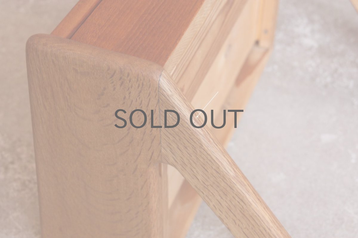 画像6: 北欧ビンテージインテリア雑貨/Orum Mobelfabrik/チーク&オーク/ウォールシェルフ/壁掛け引き出し棚 (6)