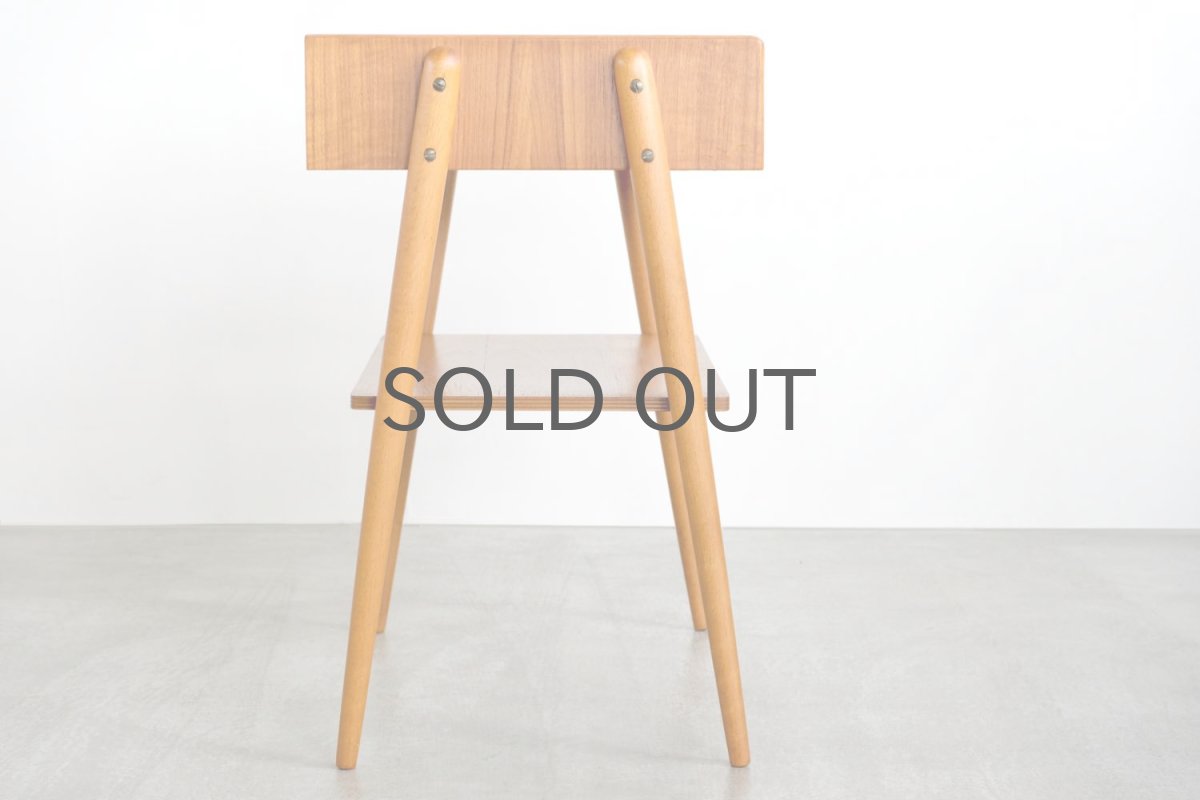 画像5: 北欧ビンテージ家具/スウェーデン/チーク×ビーチ/ベッドサイドテーブル (5)