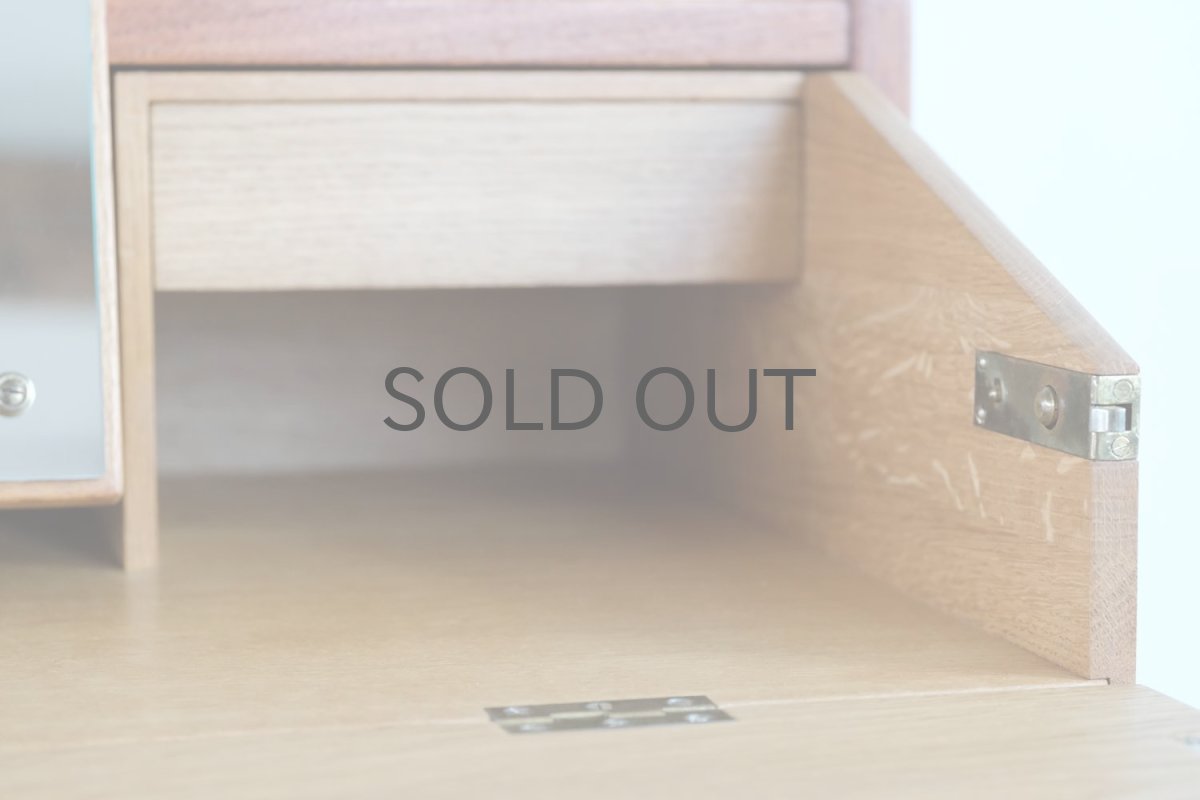 画像5: 北欧ビンテージ家具/デンマーク製/チーク/ドレッサー/3段引き出し/鏡付き (5)