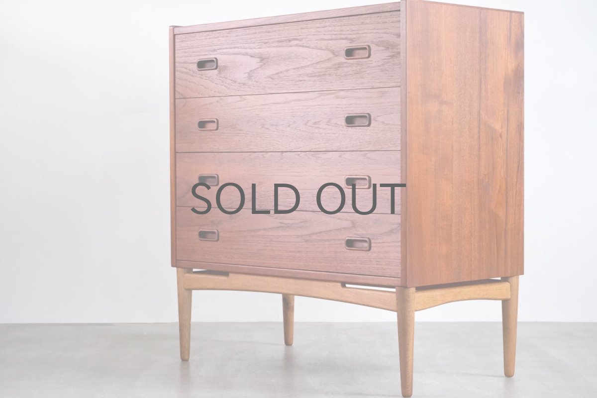 画像10: 北欧ビンテージ家具/デンマーク製/チーク/ドレッサー/3段引き出し/鏡付き (10)