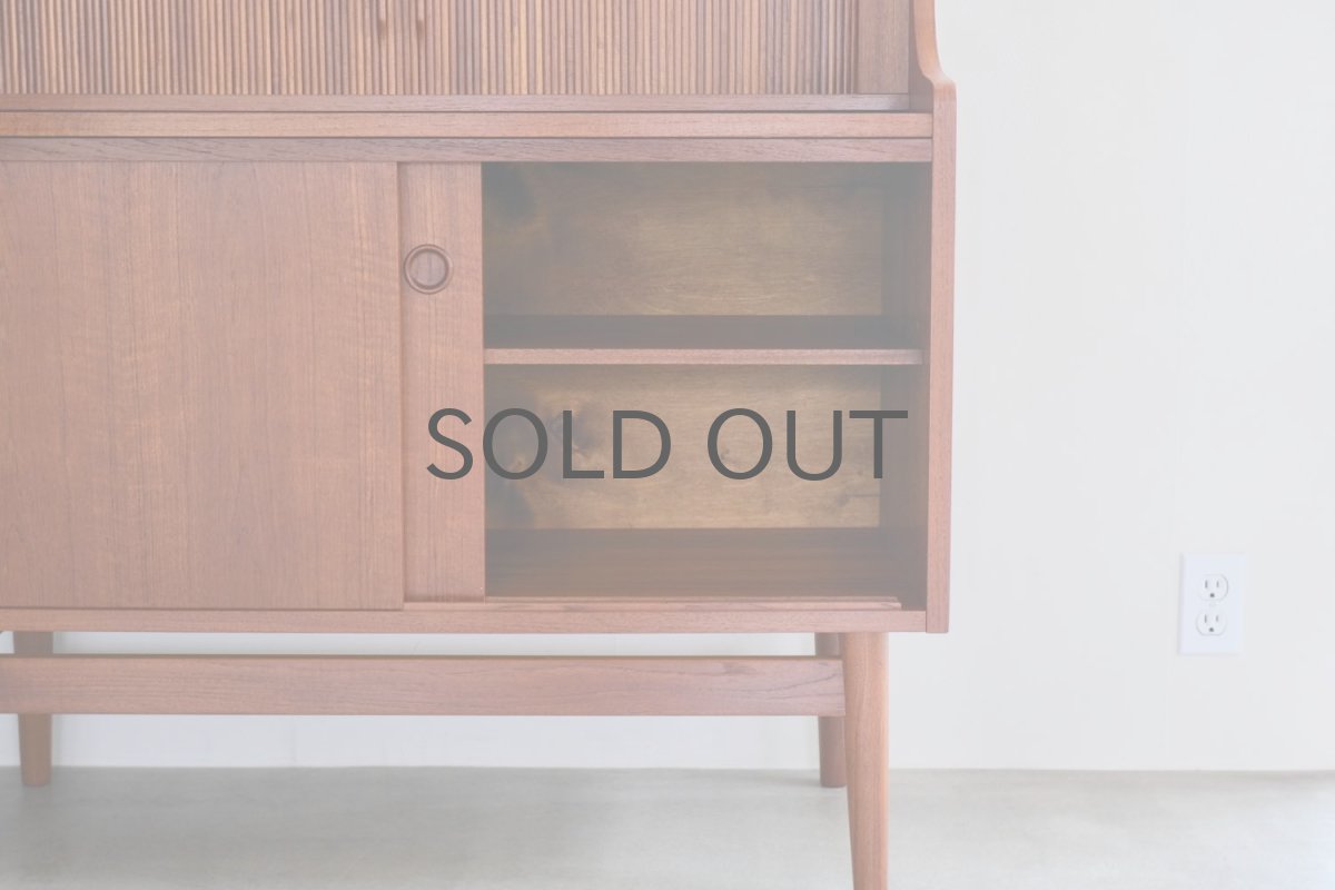 画像6: 北欧ビンテージ家具/デンマーク/ブックシェルフ＋ライティングディスク/チーク (6)