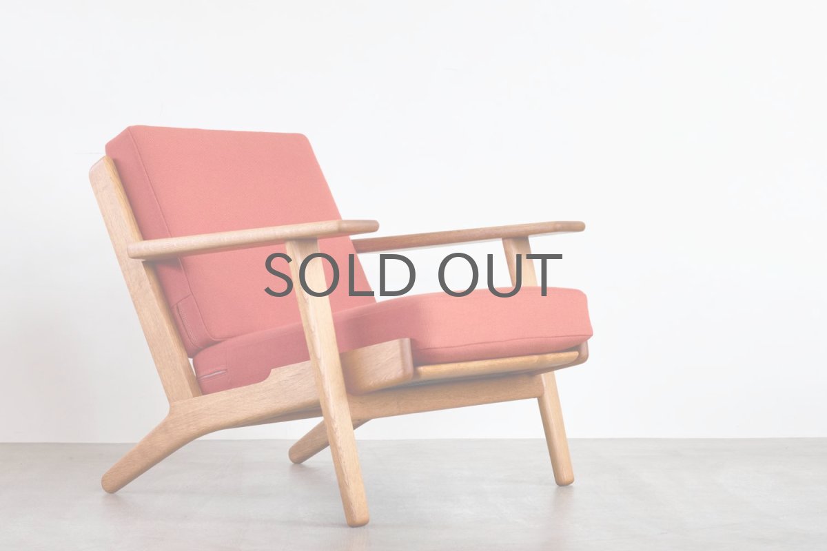 画像1: ビンテージ北欧家具/Hans j Wegner/ハンス J ウェグナー/ゲタマ/GE290/オーク/クッションはお好きなカラーで張替え代込 (1)
