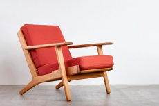 画像1: ビンテージ北欧家具/Hans j Wegner/ハンス J ウェグナー/ゲタマ/GE290/オーク/クッションはお好きなカラーで張替え代込 (1)