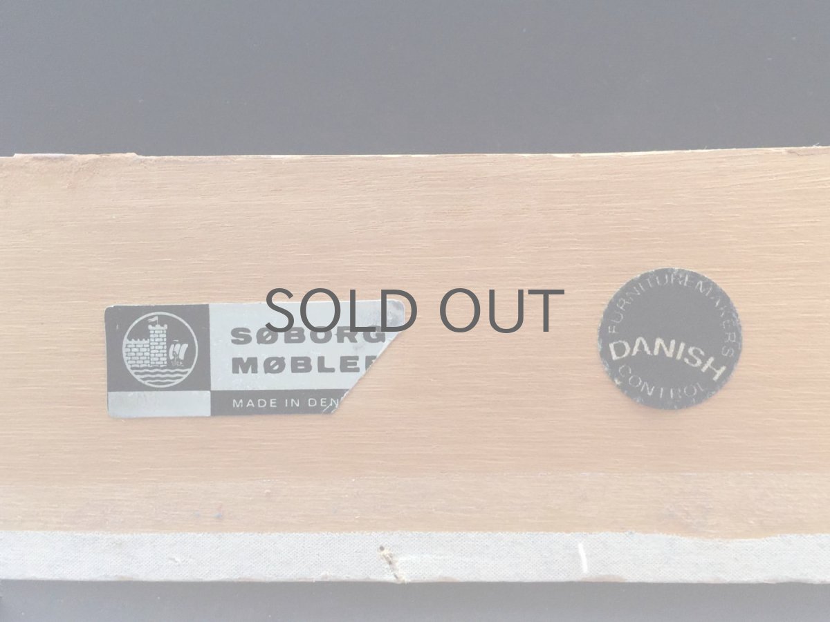 画像10: ビンテージ北欧家具/Søborg Møbelfabrik/革張り/ローズウッド/3人掛けソファー/ダウンクッション (10)