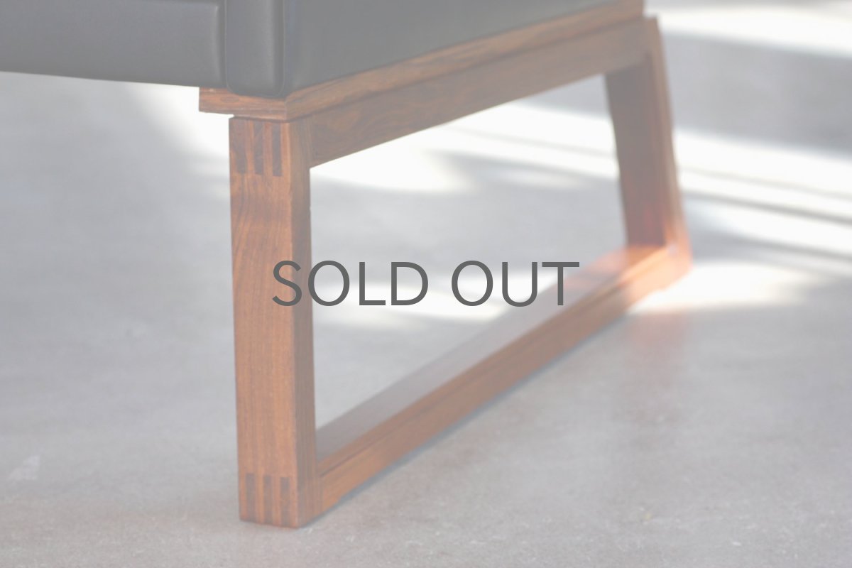 画像8: ビンテージ北欧家具/Søborg Møbelfabrik/革張り/ローズウッド/3人掛けソファー/ダウンクッション (8)