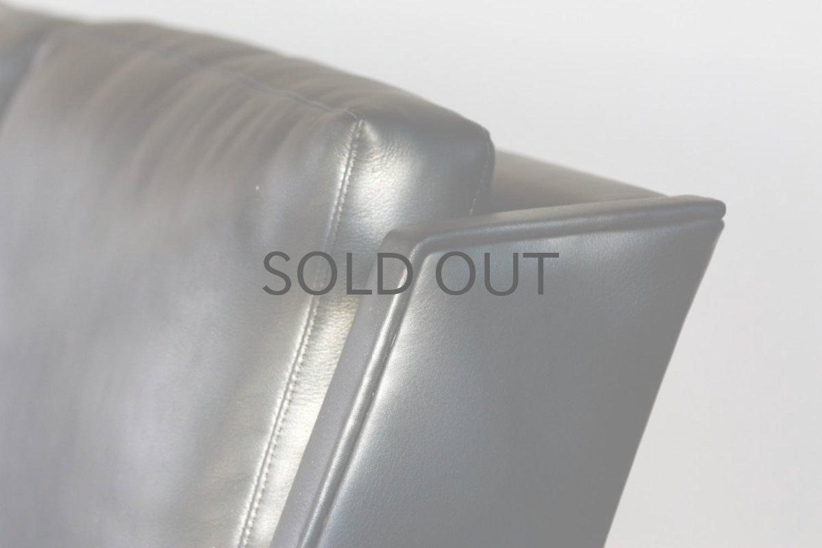 画像6: ビンテージ北欧家具/Søborg Møbelfabrik/革張り/ローズウッド/3人掛けソファー/ダウンクッション (6)