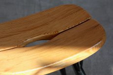 画像3: 北欧ビンテージ家具/フィンランド製/ Ilmari Tapiovaara/イルマリ・タピオヴァーラ/pirkka stool/ピルッカスツール/ハニー&ブラック (3)