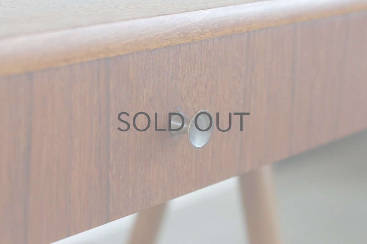 画像4: 北欧ビンテージ家具/スウェーデン/チーク×ビーチ/ベッドサイドテーブル＋籐棚 (4)