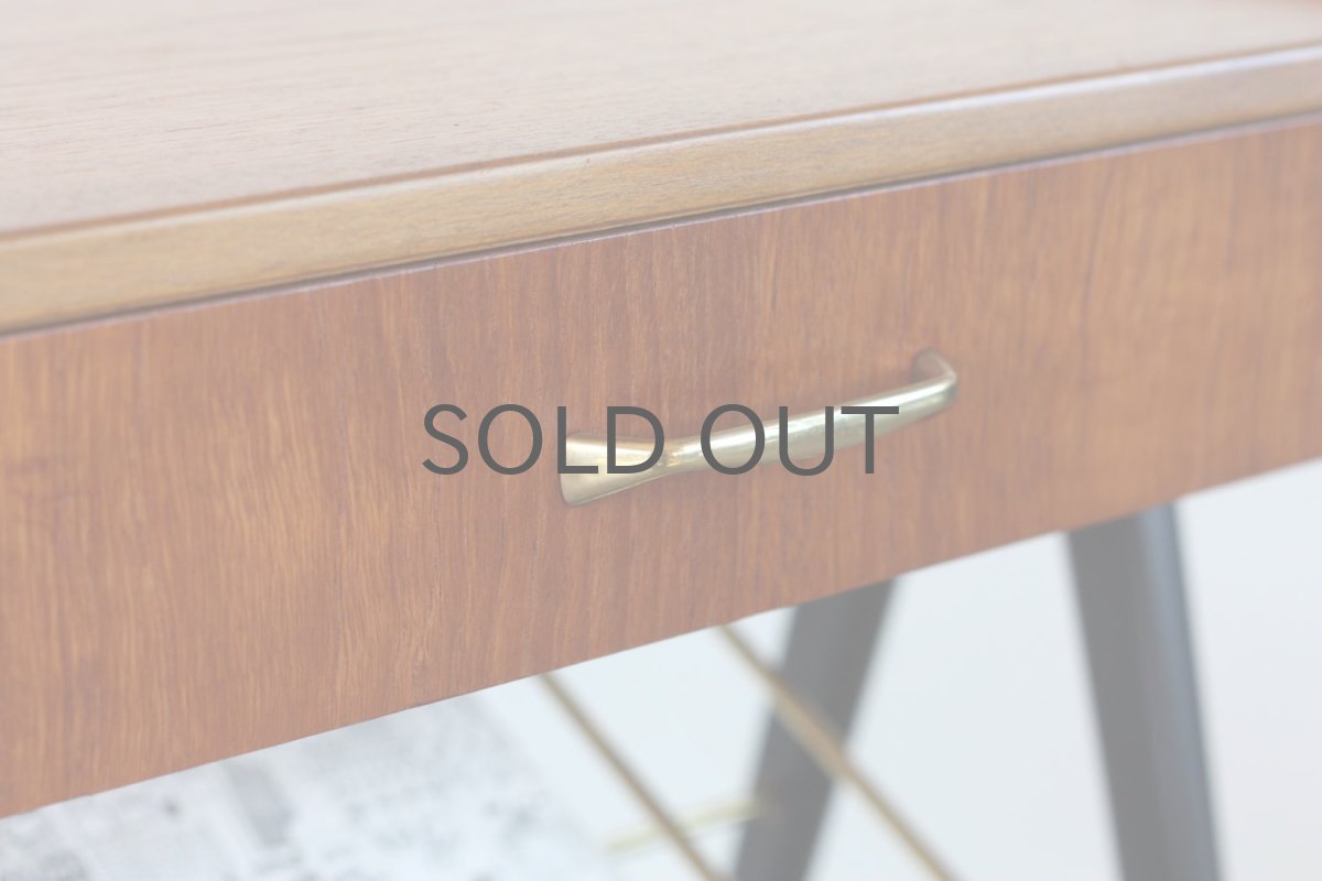 画像4: 北欧ビンテージ家具/スウェーデン/チーク×ビーチ/ベッドサイドテーブル＋マガジンラック (4)