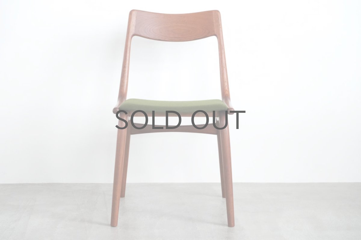 画像4: 北欧ビンテージ家具/デンマーク製/Alfred Christiansen/Boomerang Chair/ブーメランチェア/チーク/ダイニングチェア (4)