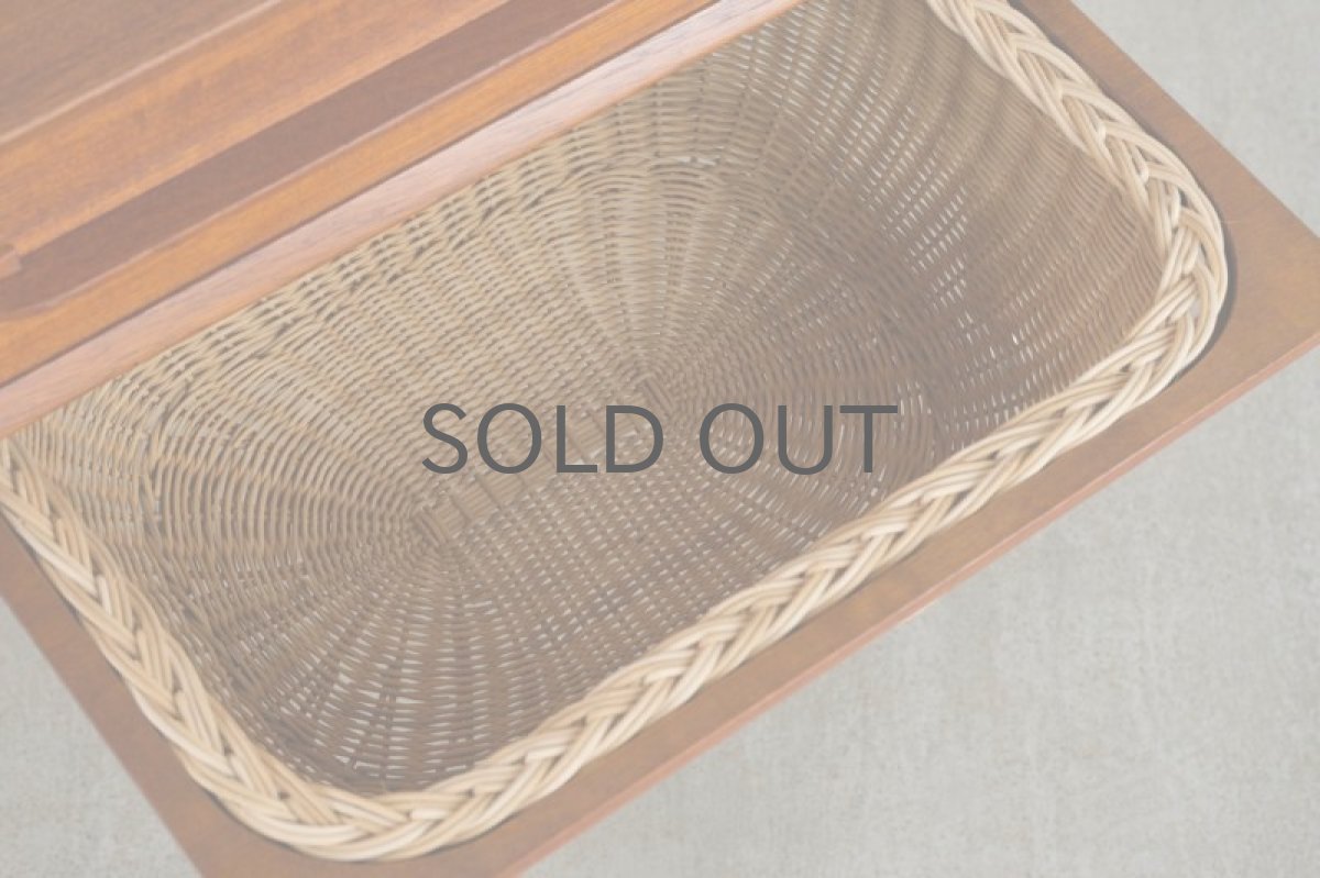 画像7: ビンテージ北欧家具/デンマーク/ソーイングキャビネット/チーク/キャスター付き (7)