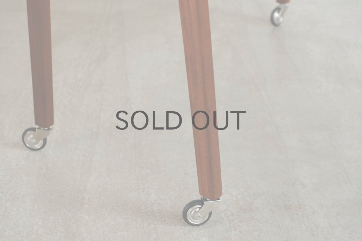 画像9: ビンテージ北欧家具/デンマーク/ソーイングキャビネット/チーク/キャスター付き (9)