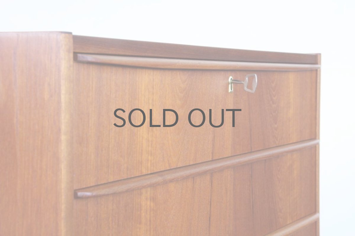 画像3: ビンテージ北欧家具／デンマーク製／チェスト／チーク３段  (3)