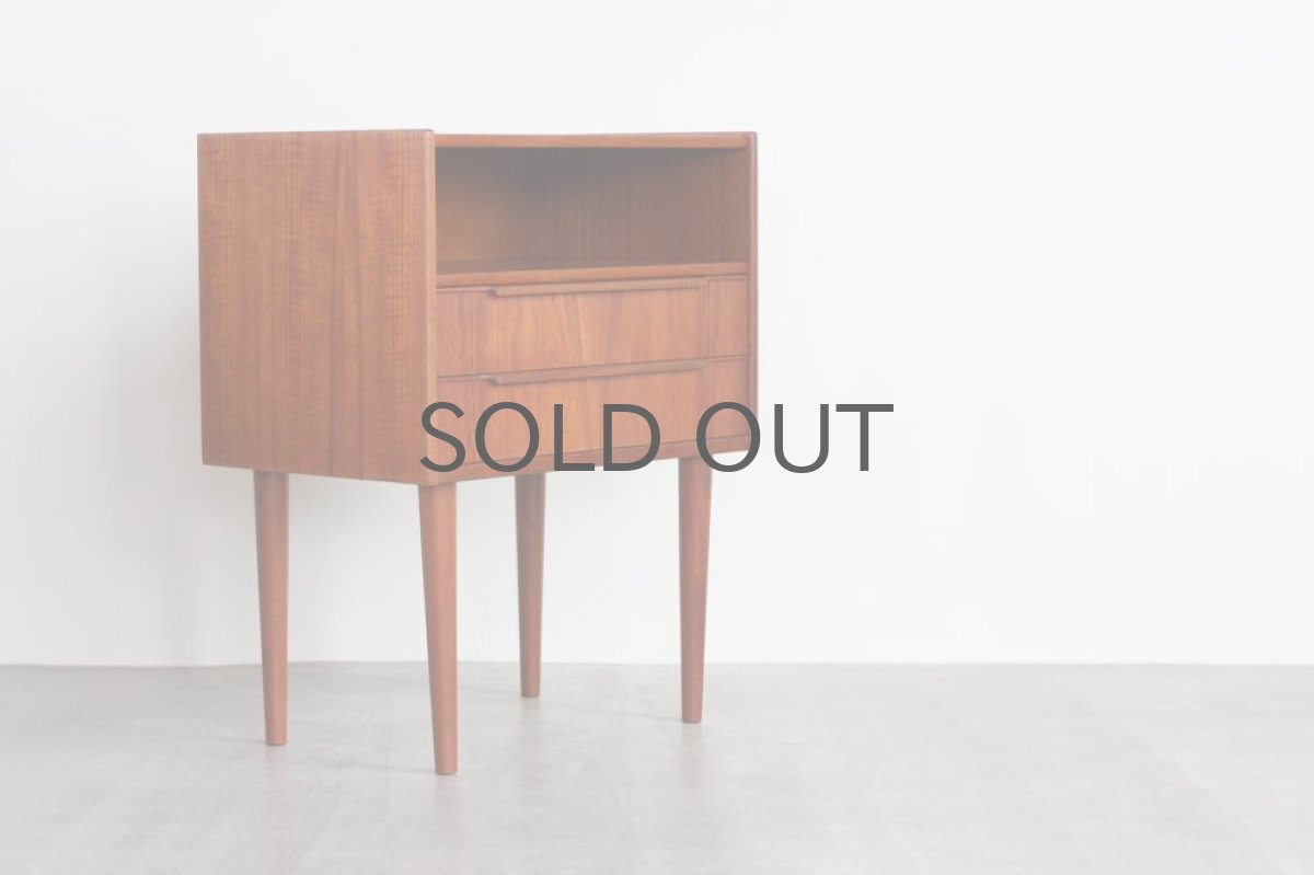 画像2: ビンテージ北欧家具/デンマーク製/チェスト/チーク2段+オープン (2)