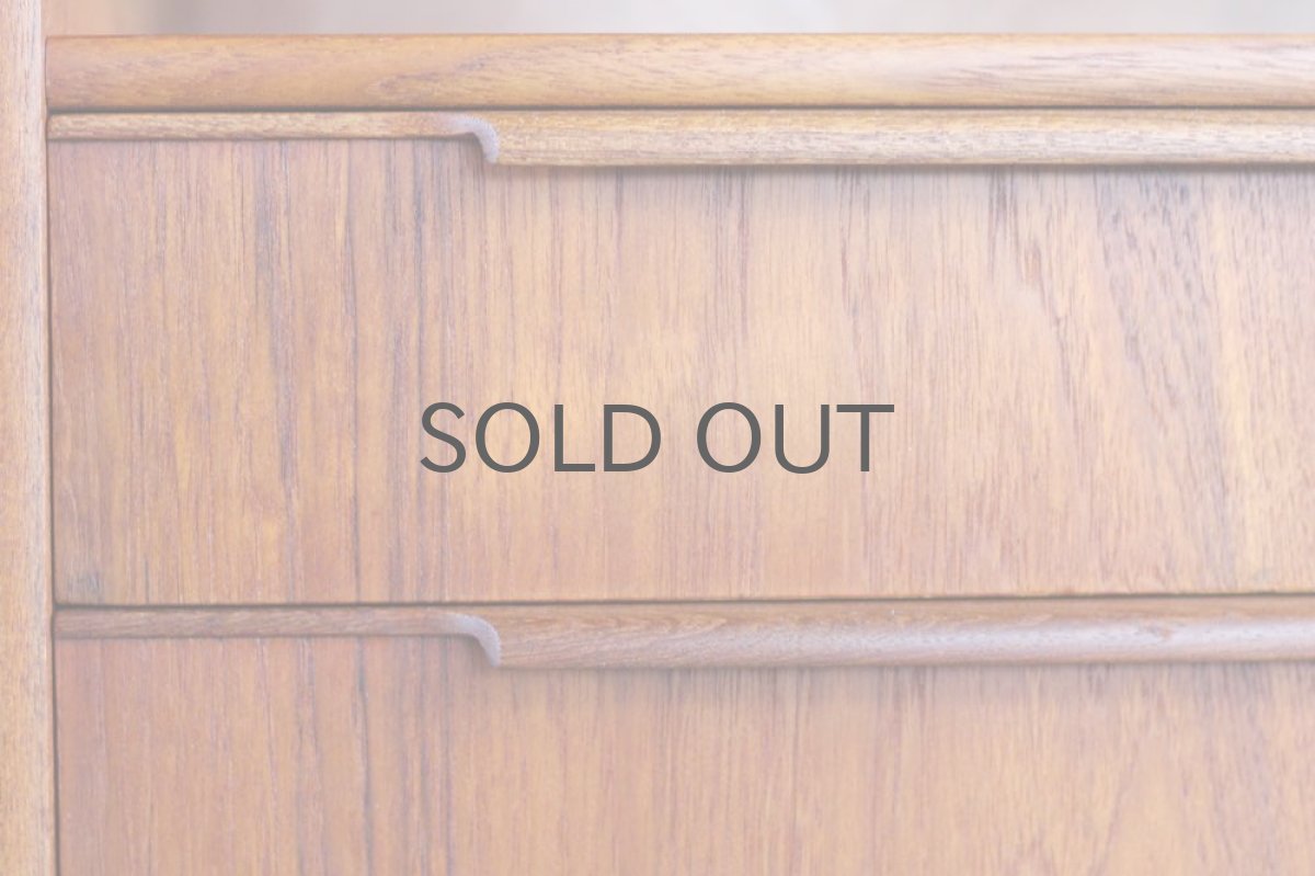 画像8: ビンテージ北欧家具/デンマーク製/チェスト/チーク2段+オープン (8)