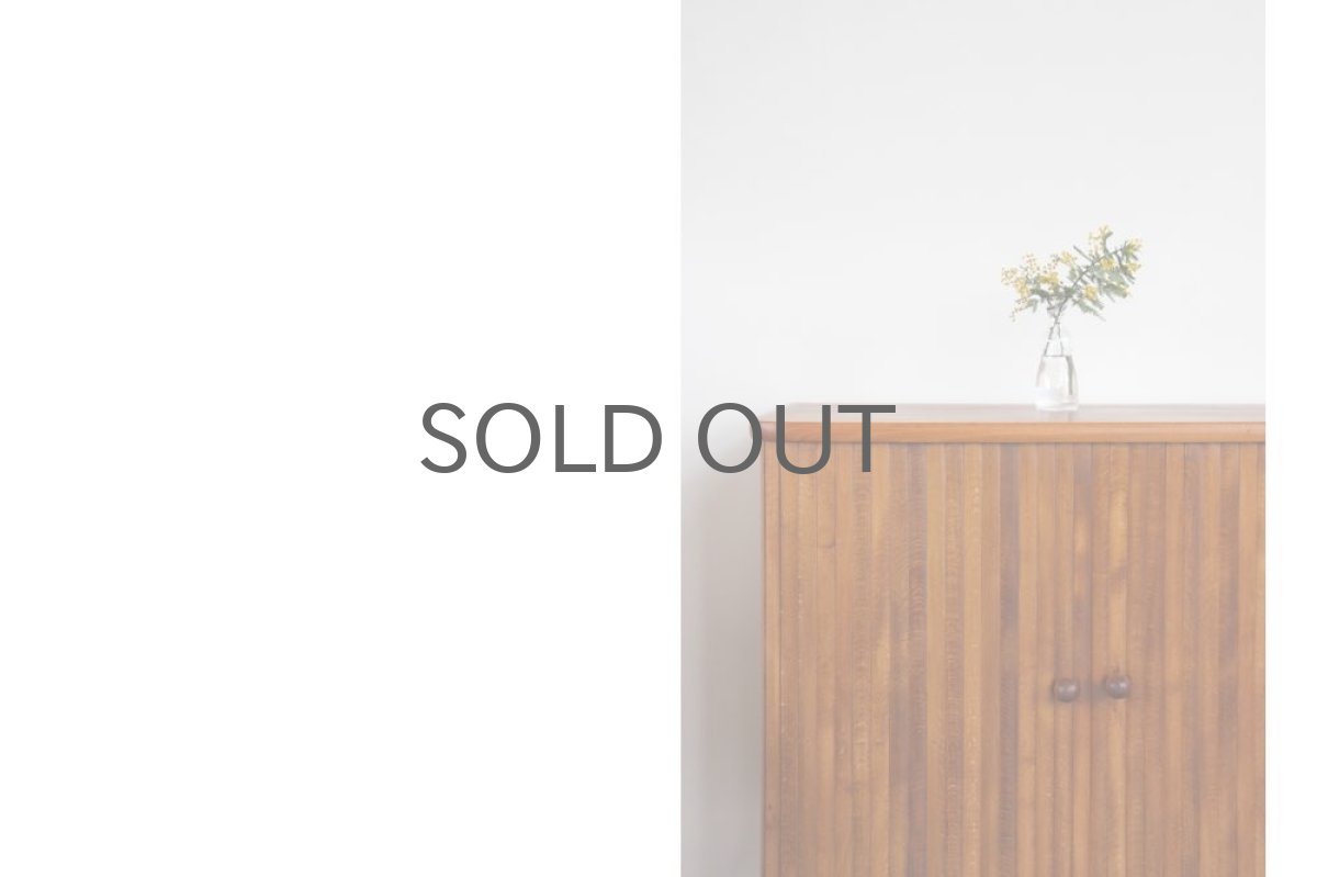 画像3: ビンテージ北欧家具/デンマーク製/ジャバラ扉/キャビネット (3)