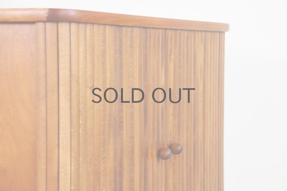 画像6: ビンテージ北欧家具/デンマーク製/ジャバラ扉/キャビネット (6)