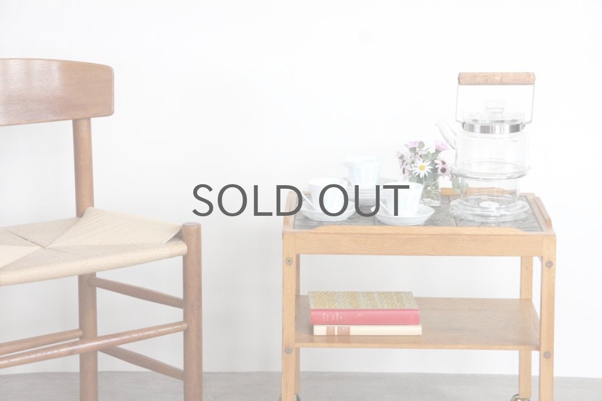 画像5: ビンテージ北欧家具/デンマーク/ロイヤルコペンハーゲンタイルトップ/ワゴン (5)