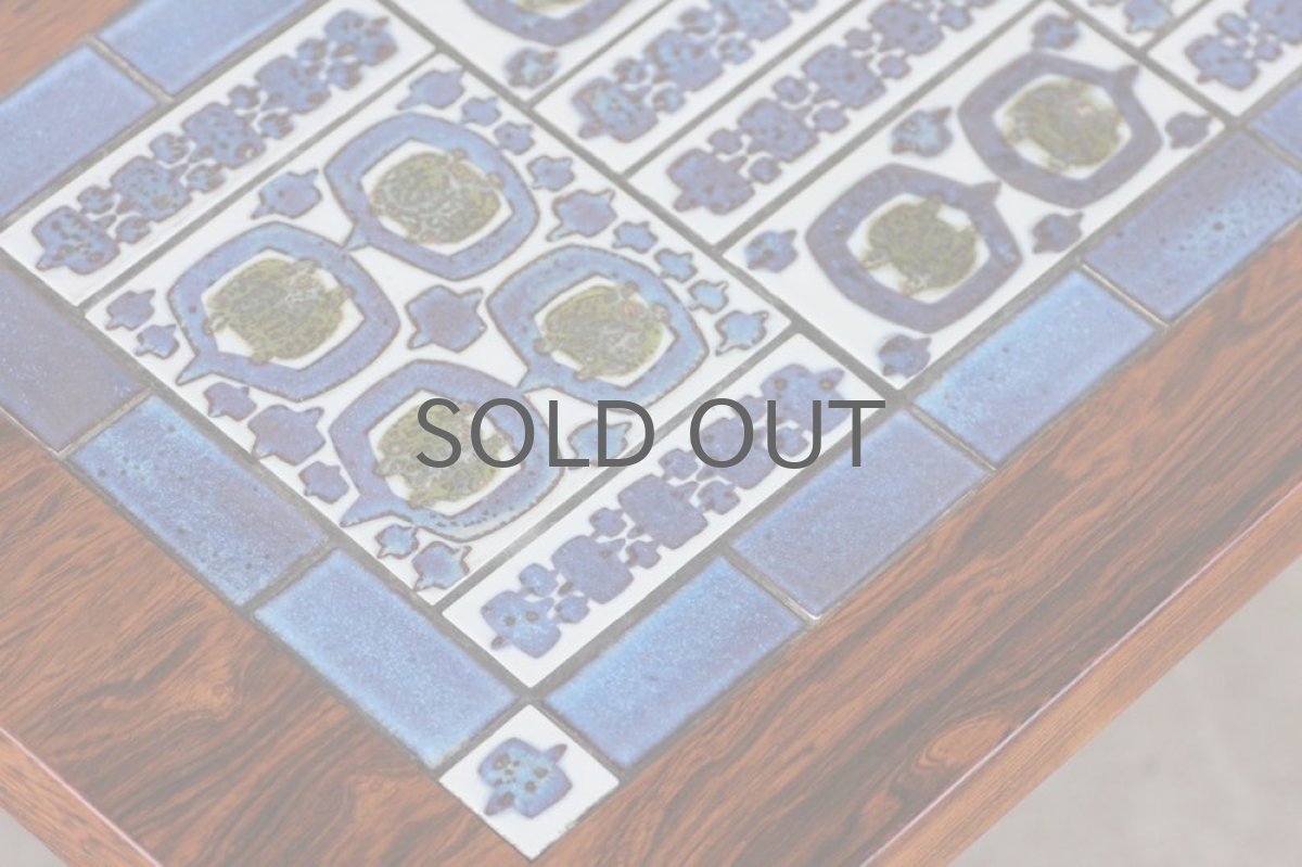 画像2: ビンテージ北欧家具/デンマーク/ロイヤルコペンハーゲン/ローズウッド/タイルテーブル (2)