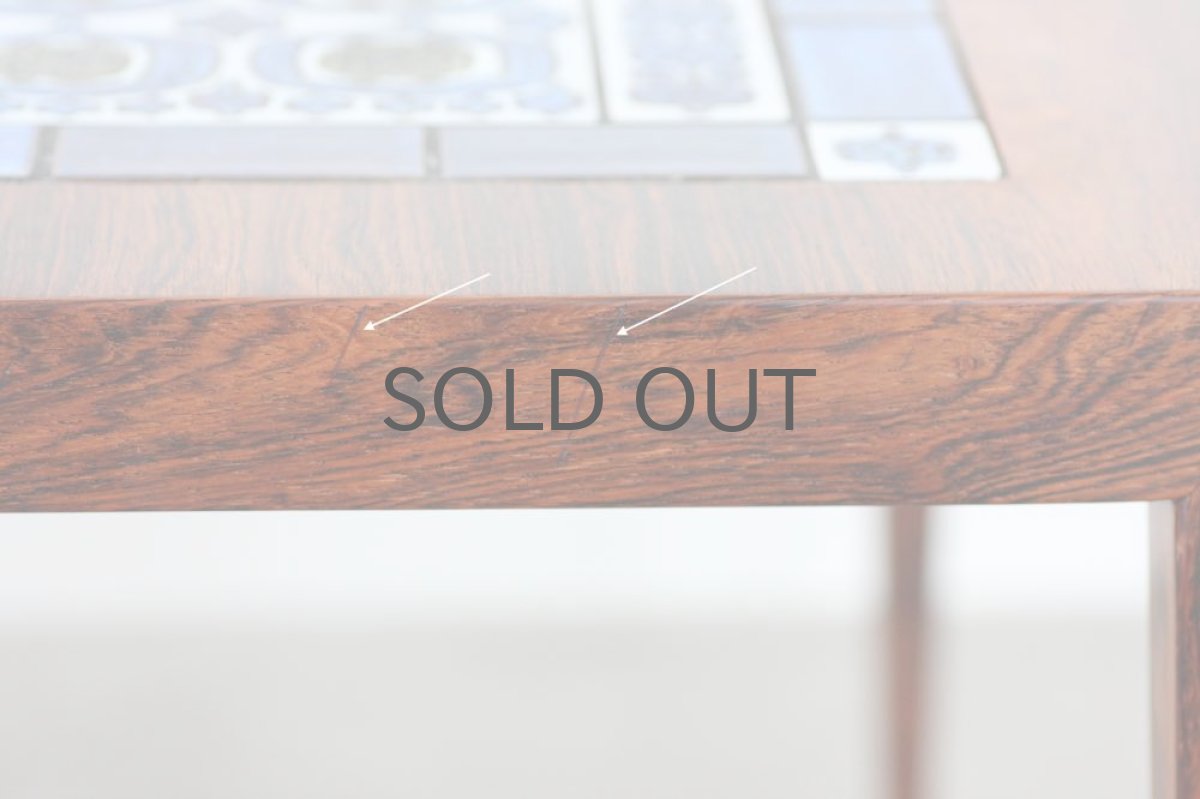 画像7: ビンテージ北欧家具/デンマーク/ロイヤルコペンハーゲン/ローズウッド/タイルテーブル (7)