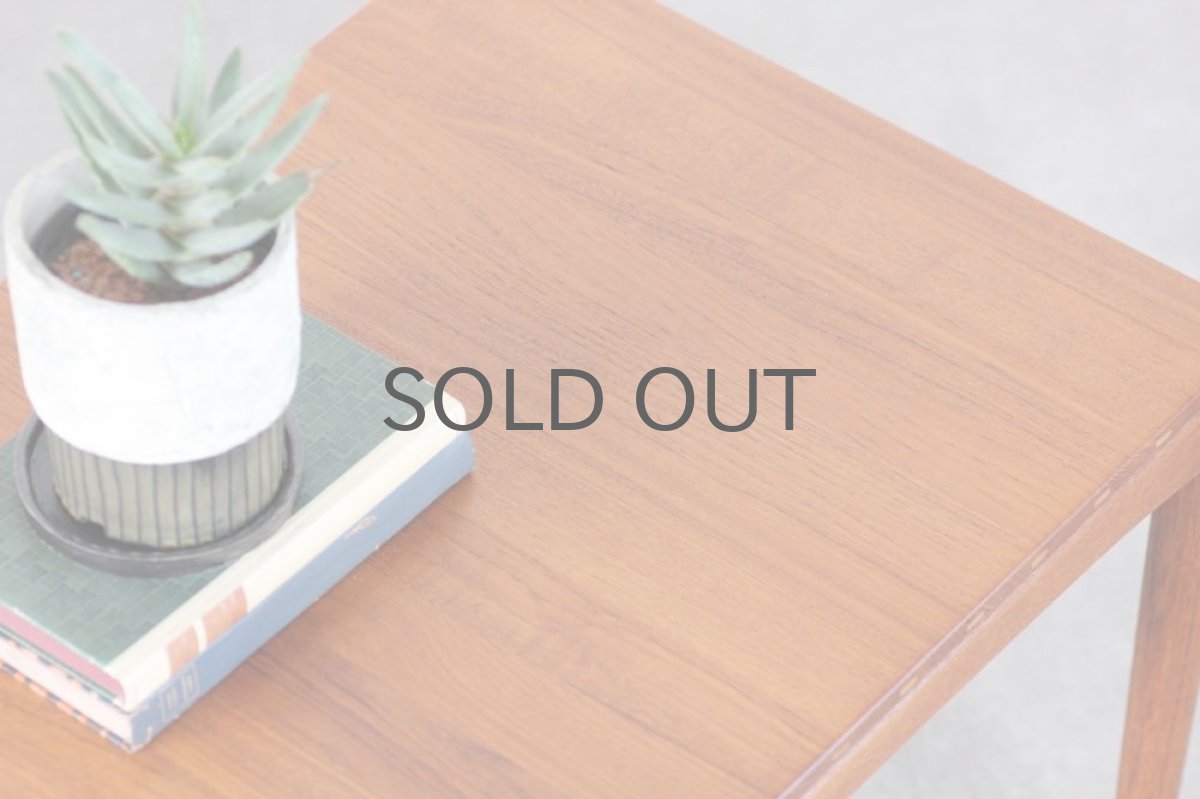 画像7: 北欧ビンテージ家具/スウェーデン製/Tingstoms/チーク無垢/サイドテーブル  (7)