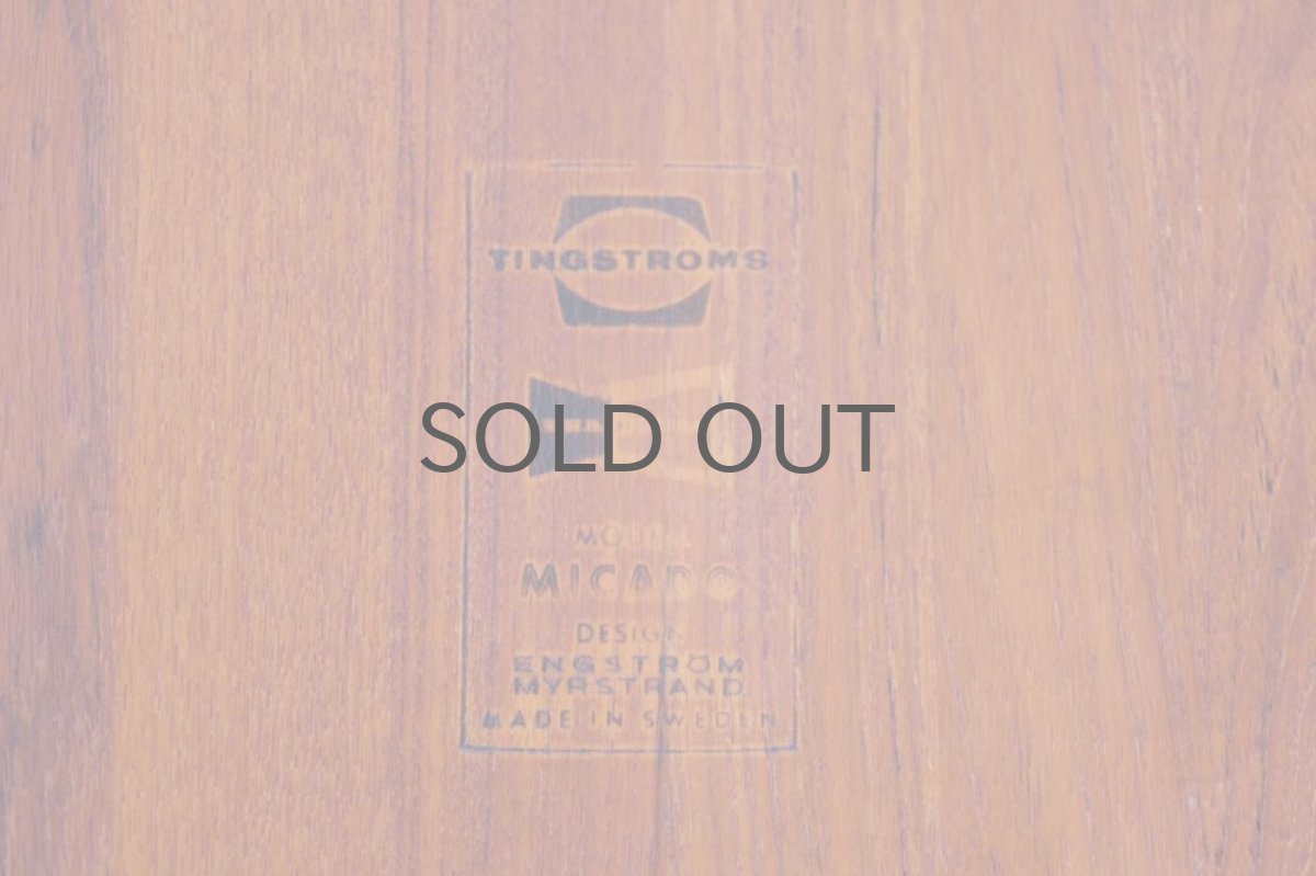 画像8: 北欧ビンテージ家具/スウェーデン製/Tingstoms/チーク無垢/サイドテーブル  (8)