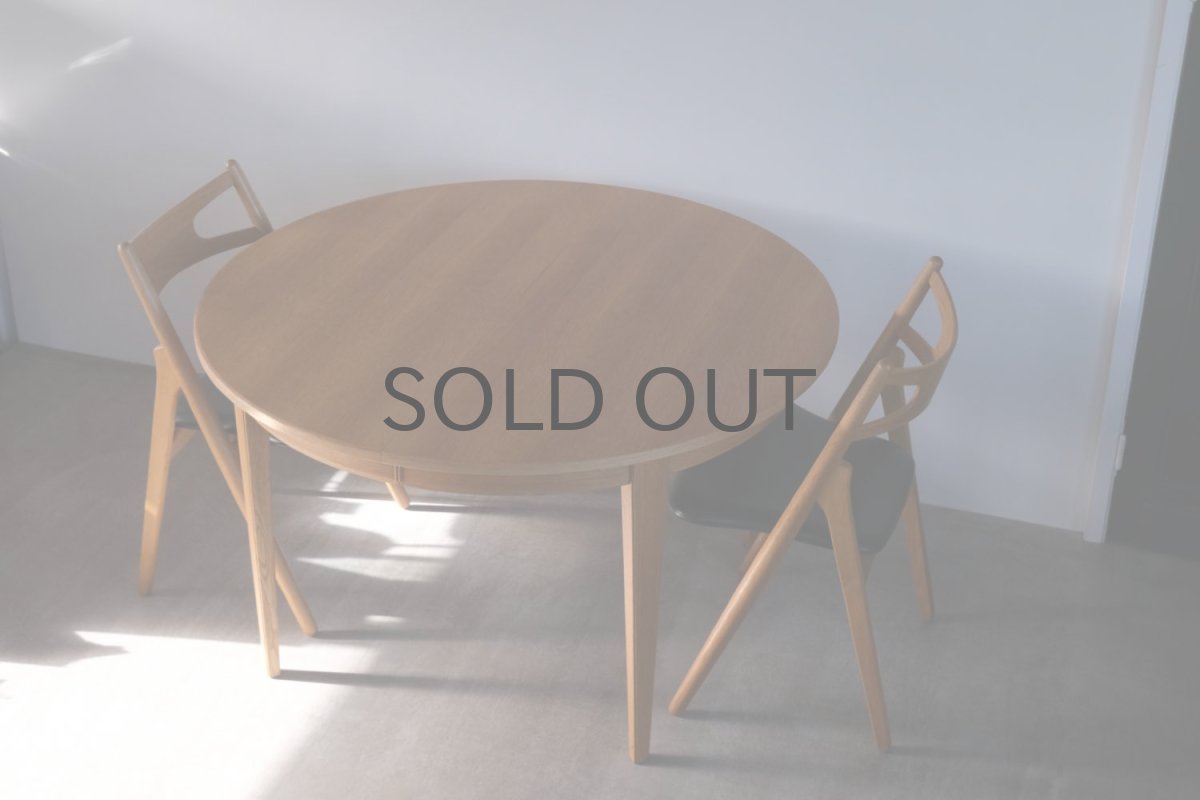 画像4: 北欧ビンテージ家具/デンマーク製 /円形ダイニングテーブル/オーク (4)
