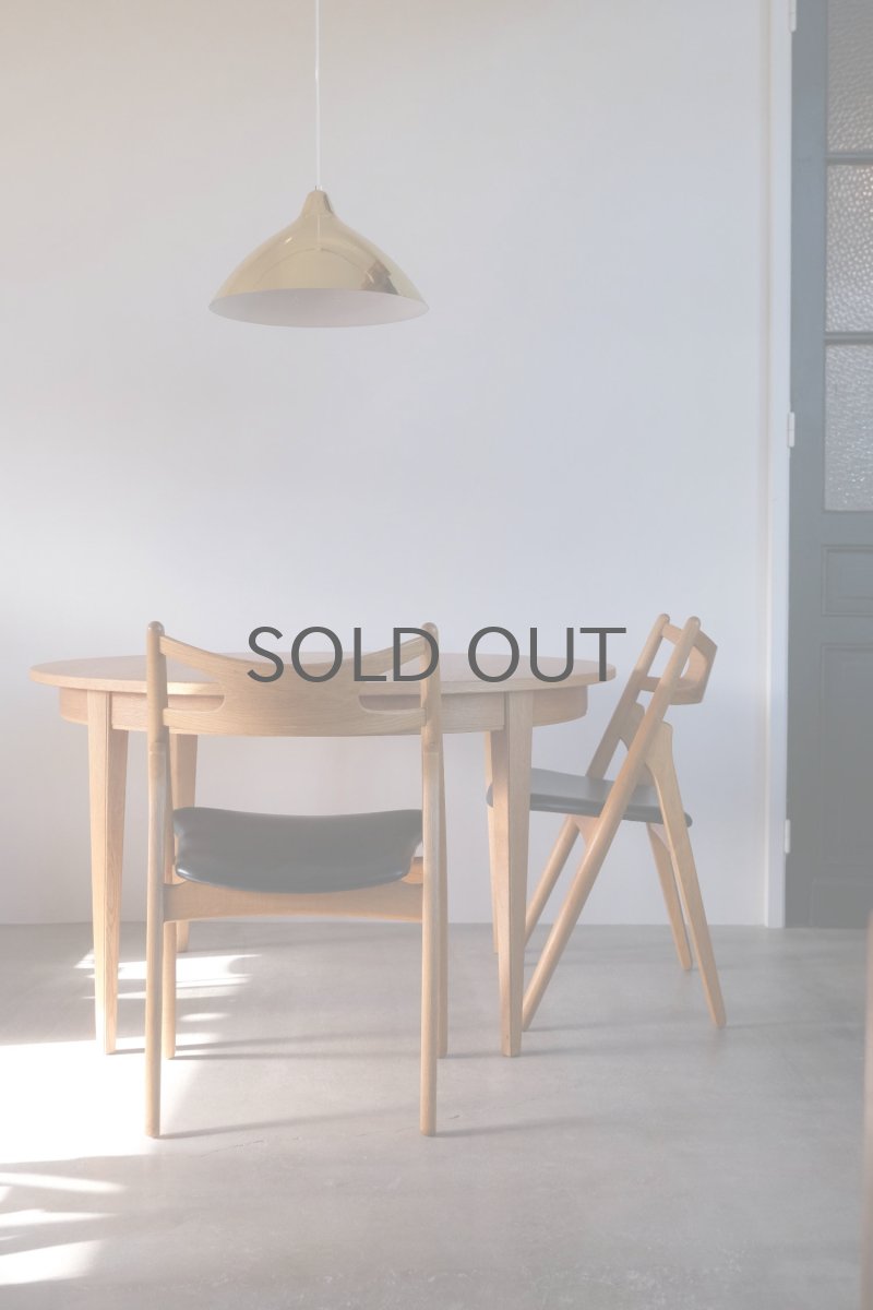 画像7: 北欧ビンテージ家具/デンマーク製 /円形ダイニングテーブル/オーク (7)