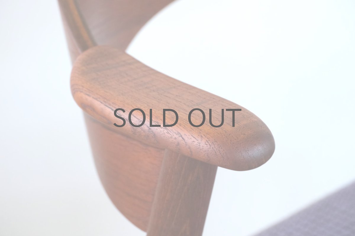 画像4: 北欧ビンテージ家具/デンマーク製/カイ・クリスチャンセン/ダイニングチェア/ネイルチェア/チーク (4)