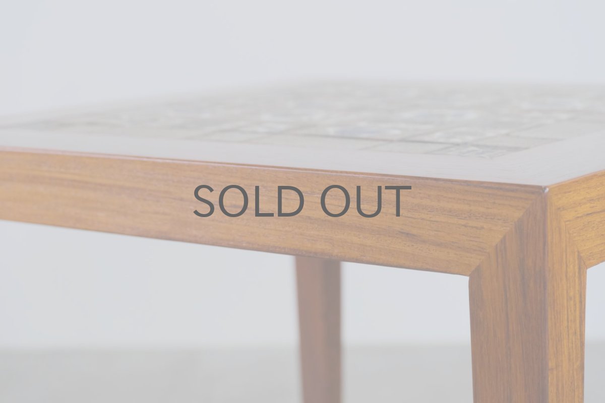 画像6: ビンテージ北欧家具/デンマーク/ロイヤルコペンハーゲン/タイルトップ/サイドテーブル/ローズウッド (6)