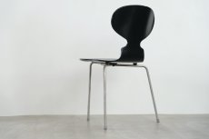 画像4: 【価格見直し】北欧ビンテージ家具/Fritz Hansen/フリッツ・ハンセン/アルネ・ヤコブセン/初期/アンツチェア/アントチェア/３本脚/ブラック　 (4)