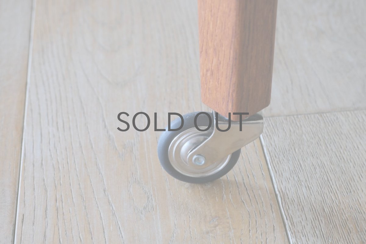 画像14: 北欧ビンテージ家具/デンマーク/ソーイングキャビネット/ソーイングテーブル/チーク/キャスター付き (14)