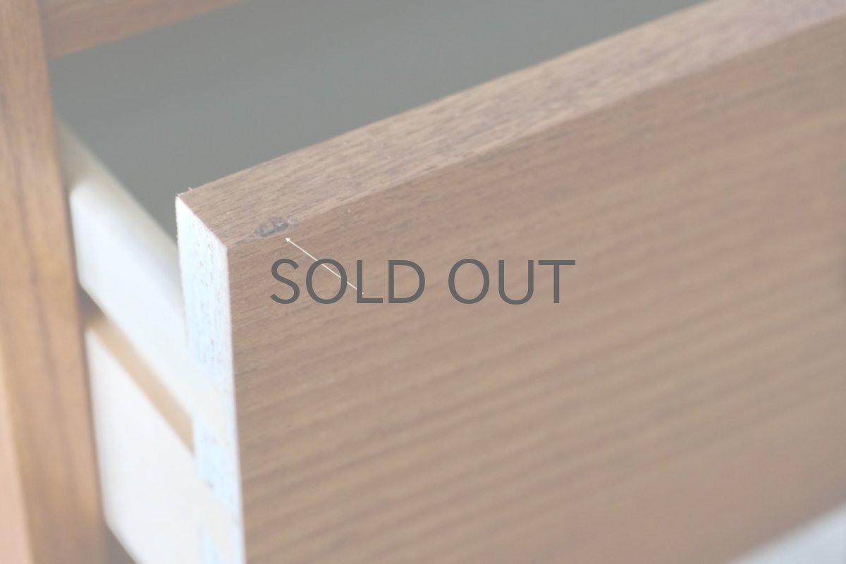 画像6: 北欧ビンテージ家具/デンマーク製/ベッドサイドチェスト/チーク/2段  (6)