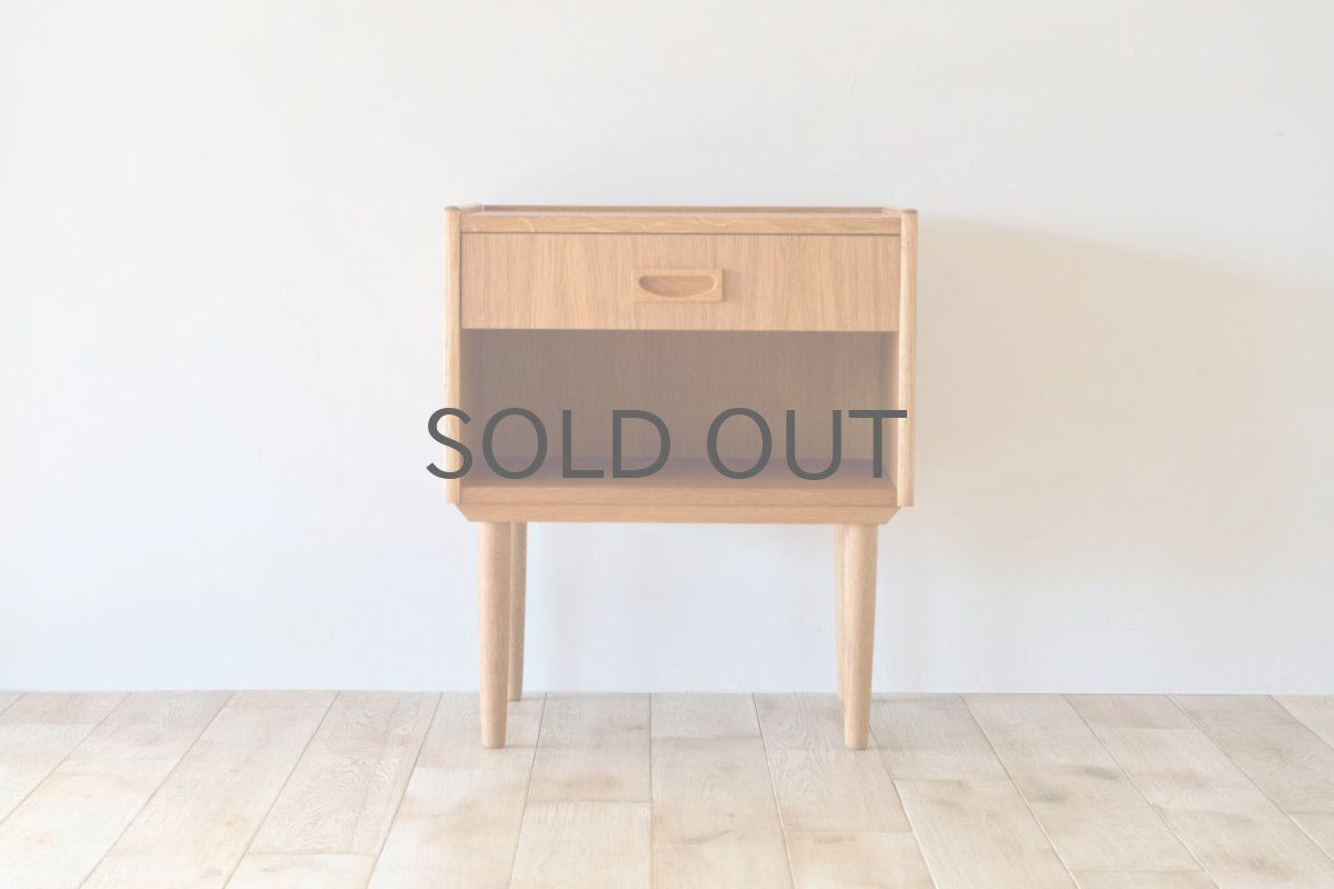 画像2: 北欧ビンテージ家具/デンマーク製/ベッドサイドチェスト/オーク (2)