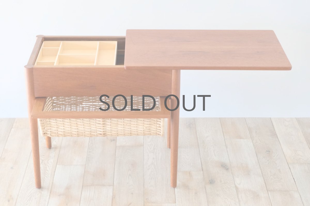 画像6: ビンテージ北欧家具/デンマーク/ソーイングキャビネット/ソーイングテーブル/チーク (6)