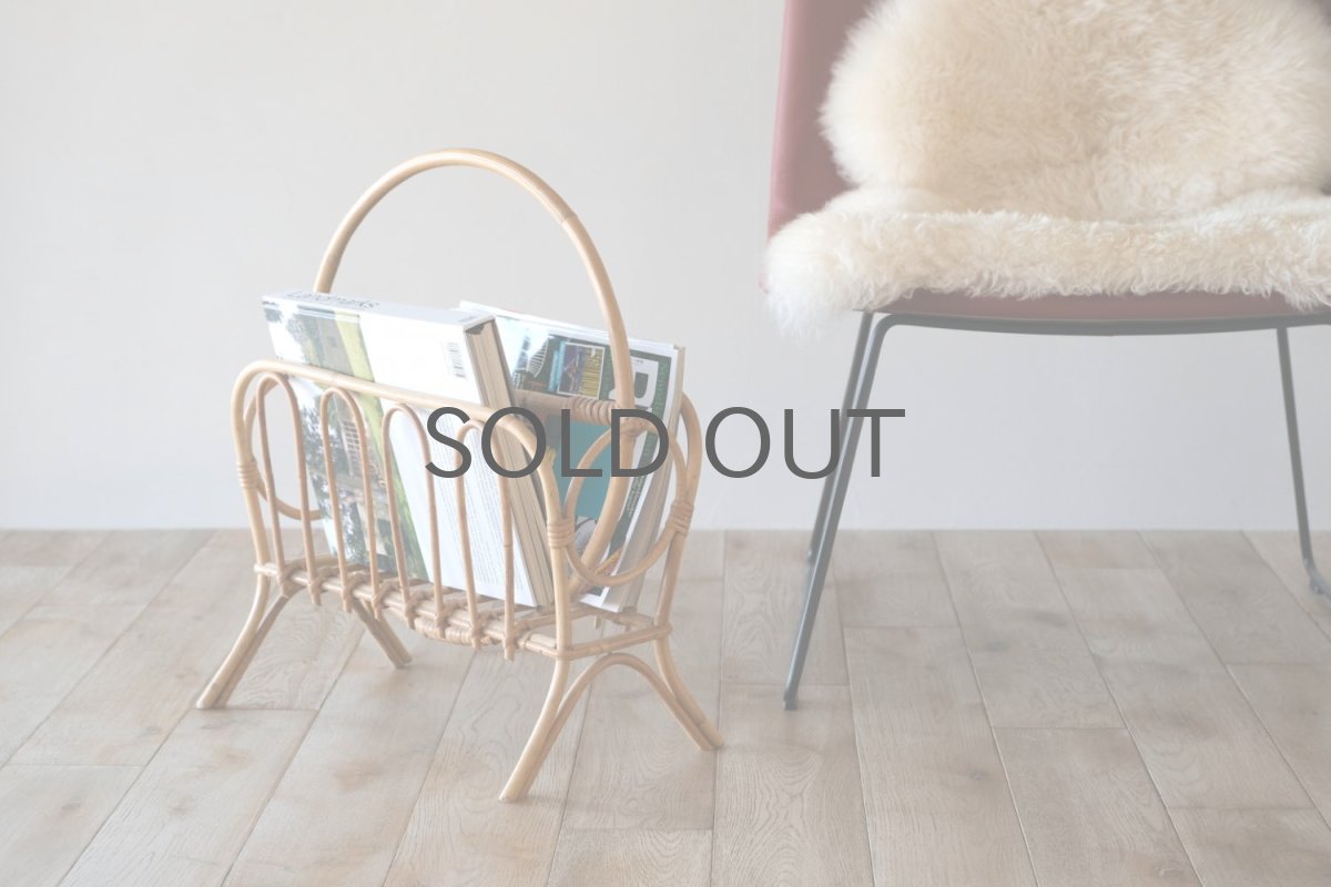 画像6: 北欧ビンテージ家具/スウェーデン買付/マガジンラック/ラタン/籐製 (6)