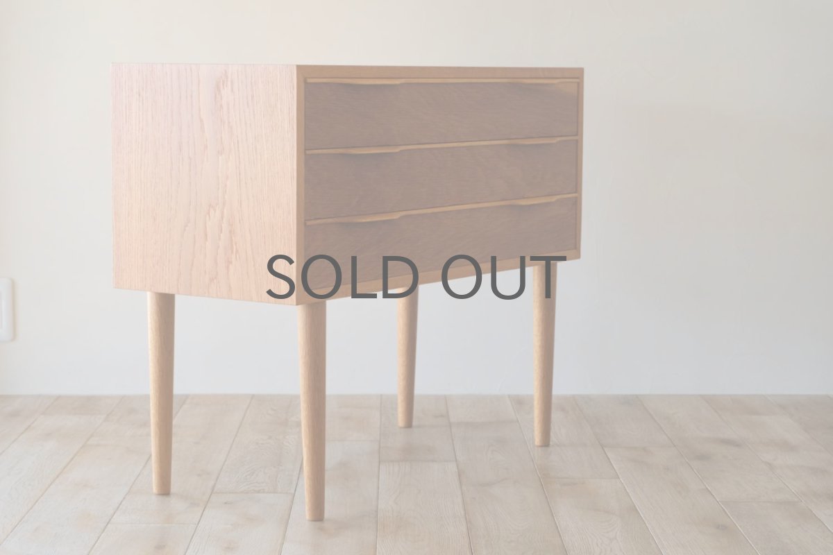 画像2: 北欧ビンテージ家具/デンマーク製/チェスト/オーク/3段  (2)