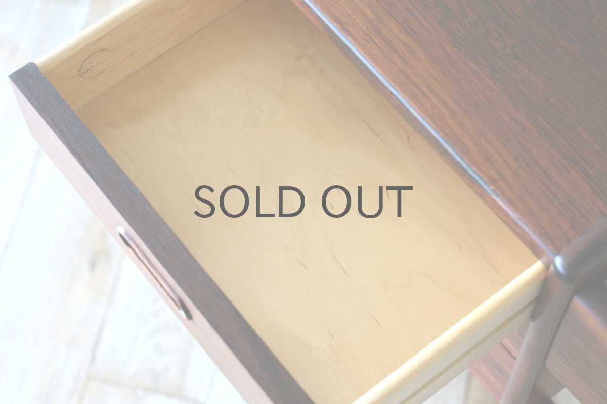 画像12: ビンテージ北欧家具/デンマーク製/ローズウッドプランター/Vinde Møbelfabrik/3段引き出し付き (12)