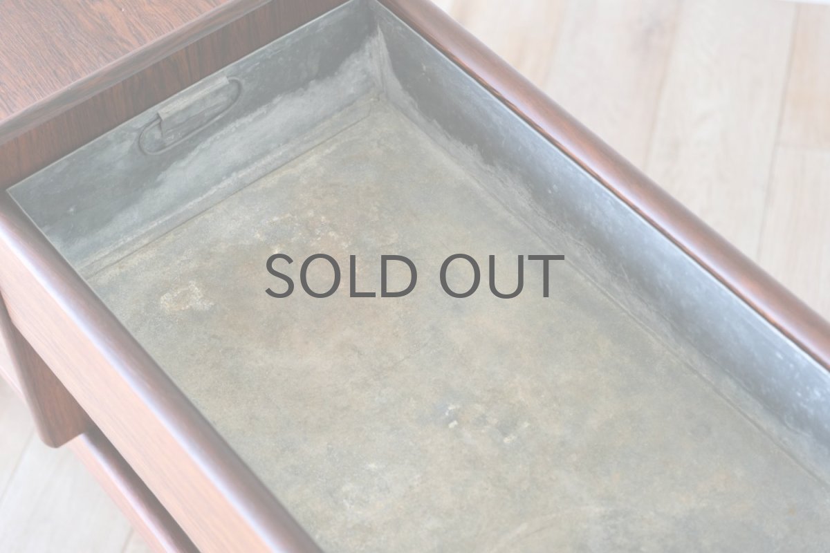 画像15: ビンテージ北欧家具/デンマーク製/ローズウッドプランター/Vinde Møbelfabrik/3段引き出し付き (15)