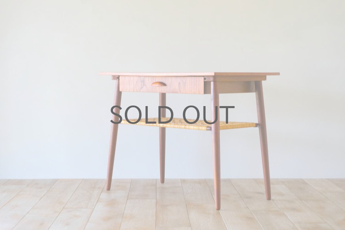 画像2: 北欧ビンテージ家具/デンマーク製/チーク/サイドテーブル (2)