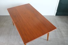 画像7: 北欧ビンテージ家具/デンマーク製 /Slagelse Møbelfabrik/ダイニングテーブル/チーク✕オーク/W160cm (7)